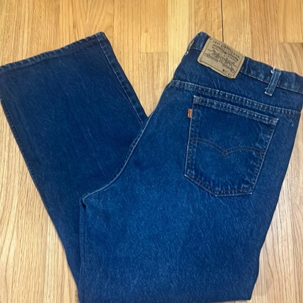 Vintage LEVI’s 517 orange tab denim jeans 80’s? Bootcut men’s 42x32‎